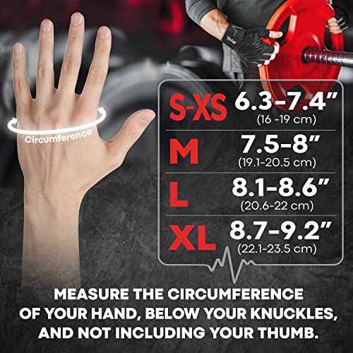 MhIL Workout Gloves for Men ? Comfortable Gym Gloves for Men with Enhanced Grip for Safety and Hand Protection ? Weight Lifting Protection with Wrist Wraps Support for Performance Boost and Style