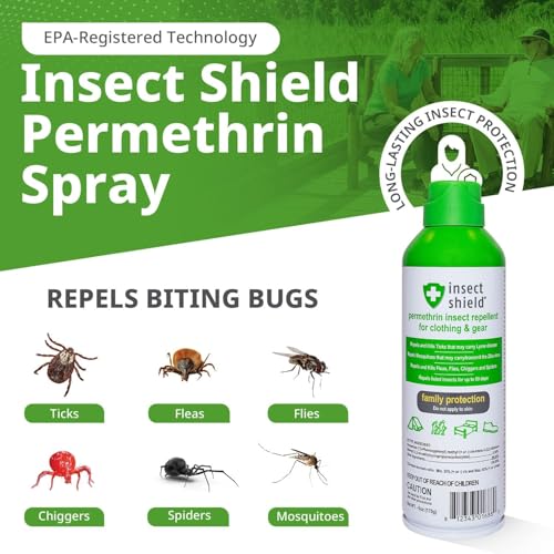 Insect Shield Permethrin Spray 6 Oz - Tick Flea Mosquito Bed Bug Repellent