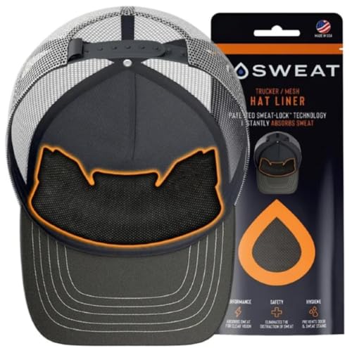 Trucker Hat Sweat Liner & Mesh Sweat Guard Bands - 6 Pack - Prevent Odor & Stains