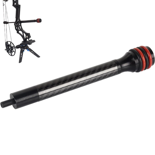 FENJANER Archery 8″ Bow Stabilizer- Carbon Fiber Bow Balance Bar with Damping System for Compound/Recurve Bow Hunting Archery Accessory Equipment (8 Inch)