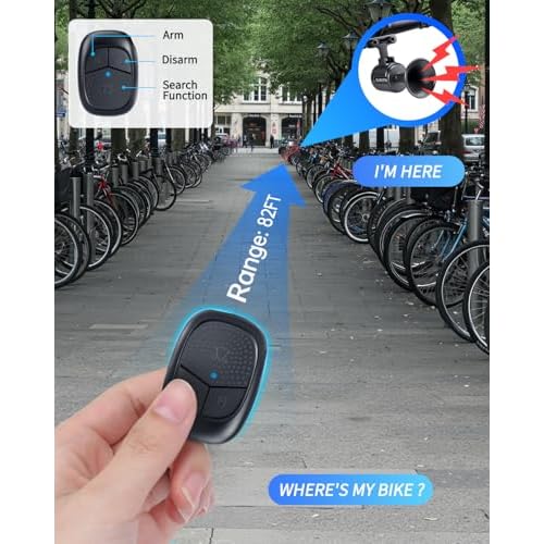 Electric Bike Horn, Max 120dB Loud Bicycle Horn with Wireless Remote, USB-C Rechargeable Bike Bell for Adults Kids Bike, Scooter, Ebike, Waterproof Bike Accessories