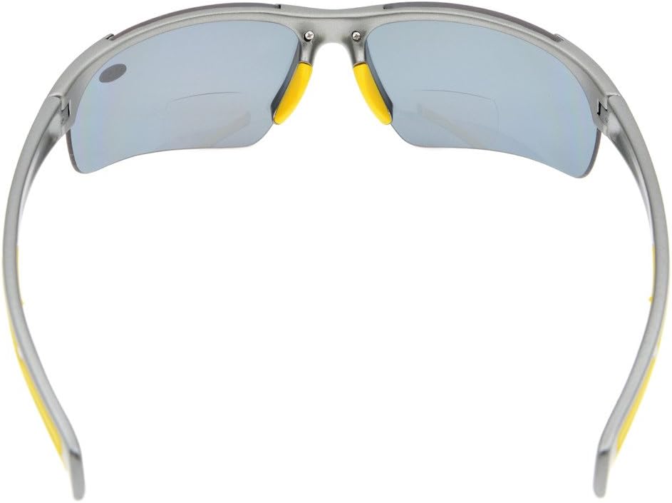 Eyekepper TR90 Unbreakable Sports Half-Rimless Bifocal Sunglasses Baseball Running Fishing Driving Golf Softball Hiking