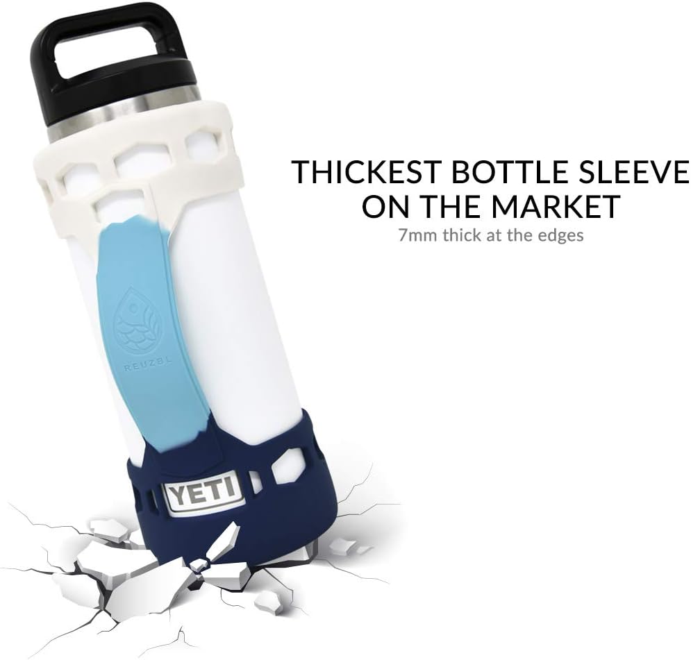 REUZBL Bottle Bumper Silicone Boot Sleeve Protector Accessories with Handle for 26 oz & 36 oz Stainless Steel Water Bottles