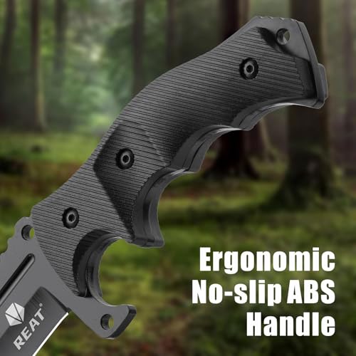 Fixed Blade Hunting Knife with Sheath 5.5" Stainless Steel Full Tang Outdoor Knife