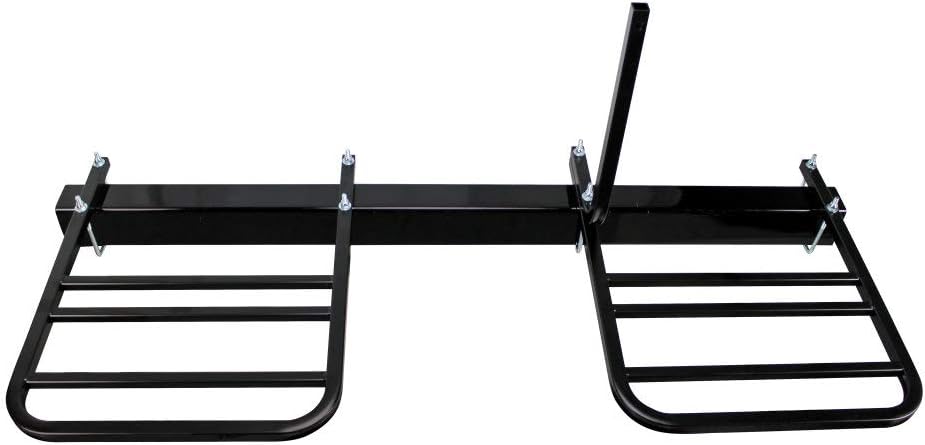 Quick Products QPRBM2R RV Bumper-Mounted 2-Bike Rack with Adjustable Width and Stabilizer Post