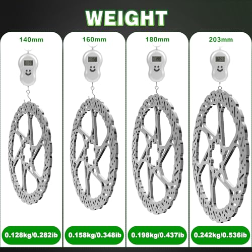 Bike Disc Brake Rotors 140mm 160mm 180mm 203mm 12-Bolt Mount - RT58 Variation of This Listing