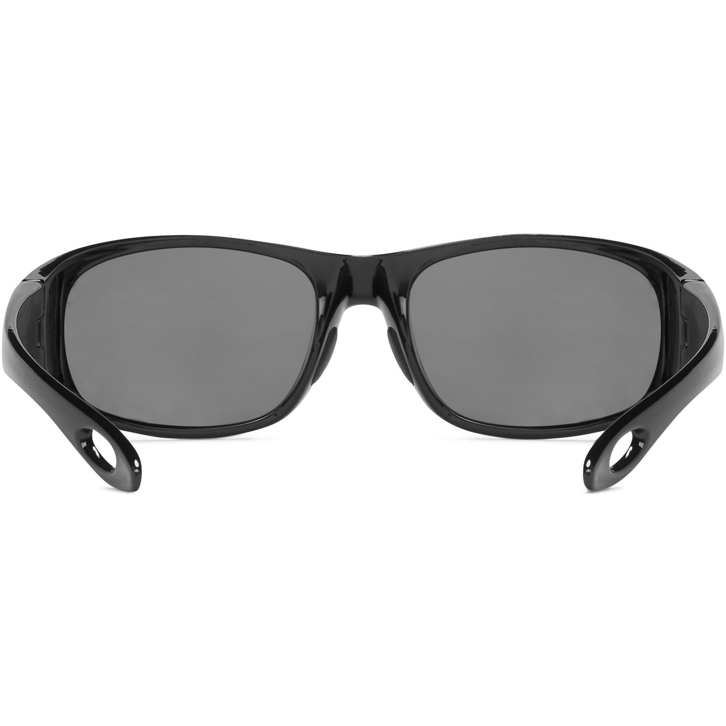 Fisherman Eyewear Men's Grander Polarized Oval Sunglasses, Black, 37mm,58mm,140mm