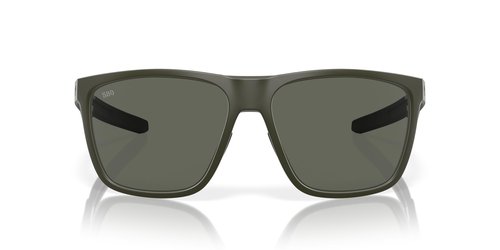Costa Man Sunglasses Matte Olive Frame, Gray Lenses, 62MM
