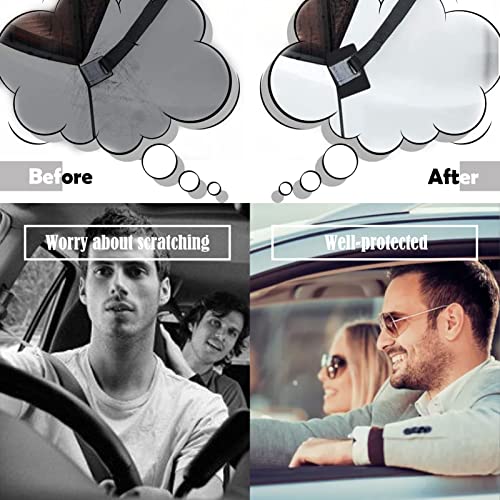 Car Scratch Protector for Trunk Bike Rack - White, 6pcs Non-Slip Pads