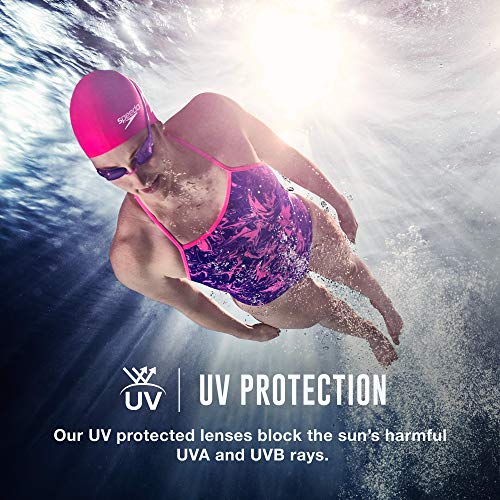 Speedo Women's Mirrored Vanquisher 2.0 Swim Goggles - Silver Ice