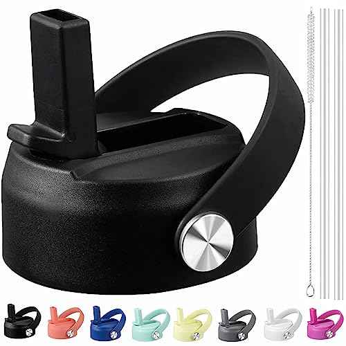 KMN Straw Lid for Hydro Flask Wide Mouth, Lids with Straw for Hydroflask 12 16 18 20 32 40 oz Wide Mouth, Replacement Straw Cap for Hydroflask, Top Sport Bottle Lids Accessories