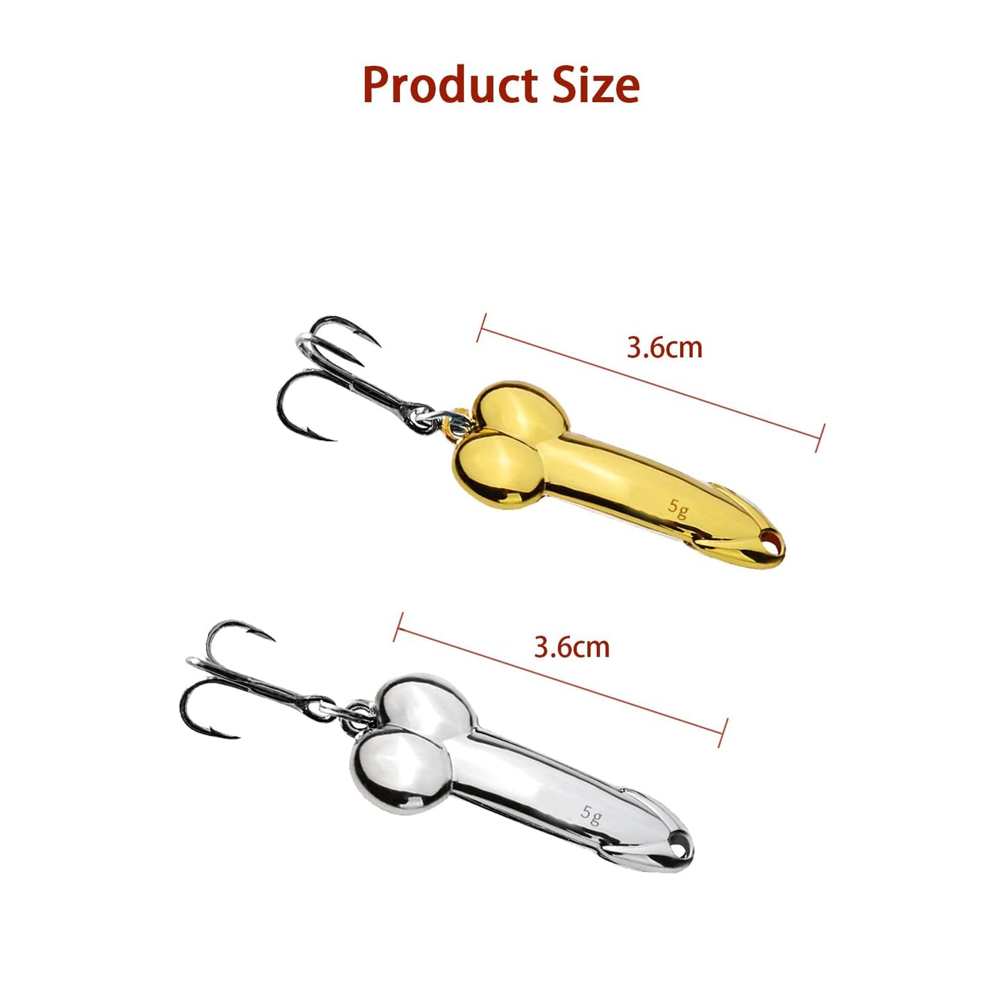 4Pcs Funny Fishing Lures for Freshwater and Saltwater Top Water Bass Fishing Lures Freshwater Saltwater Fishing Lures for Bass Swimbaits Bass Fishing Gear Fishing Gifts for Men Fishing Accessories