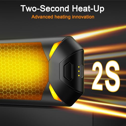 Hand Warmers Rechargeable 2 Pack, 6000Ah Electric Hand Warmers, Magnetic Electric Handwarmer,Up to 20 Hrs Warmth, 3 Heating Modes for Winter Walking,Hiking,Golf,Huting,Camping,Gift for Christmas