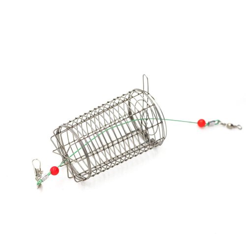 UperUper 10pcs Fishing Bait Trap Cage Feeder, Baits Cage Basket Holder Coarse Lure Feeder Fishing Tackle Kit