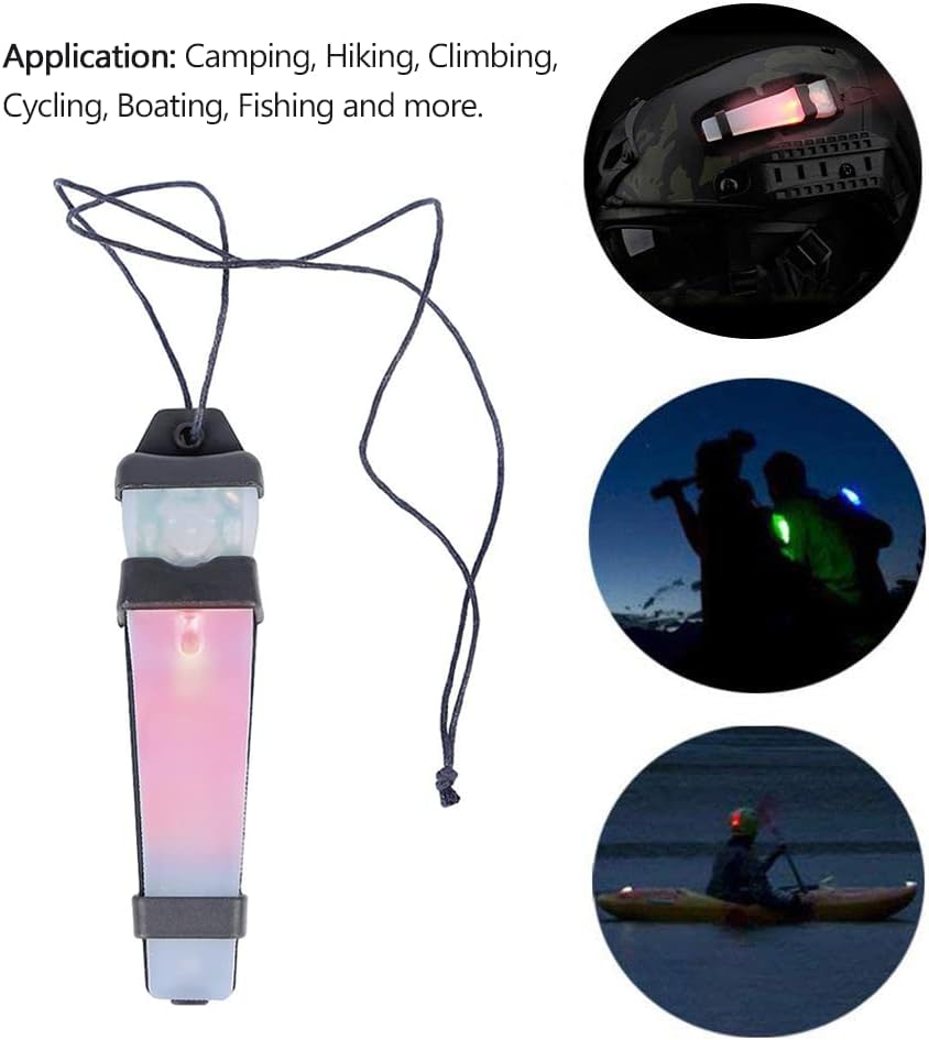 2Pcs Personal Identification Light Tactical FMA Helmet Safety Flashing Signal Light for Outdoors
