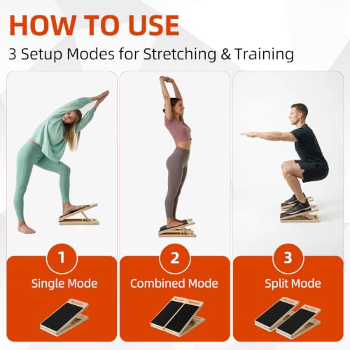 Slant Board for Exercise and Physical Therapy - Split Calf Stretcher