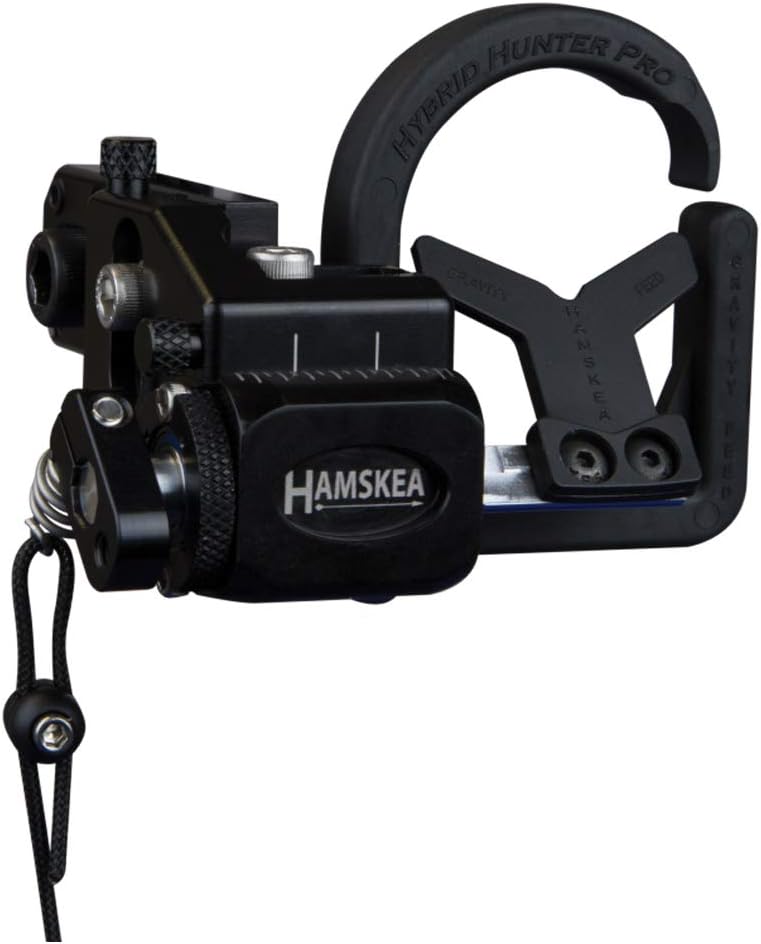 HAMSKEA ARCHERY SOLUTIONS Hybrid Hunter Pro Micro Tune/Drop Away Recurve Compound Arrow Rest for Bowhunting