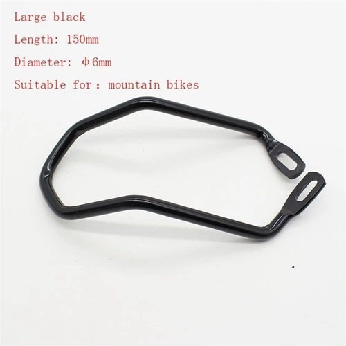 Calsgkspray 2Pcs Black Steel Bike Derailleur Guard, Bicycle Mountain Road Cycling Derailleur Protector, Rear Gear Protector Chain Stay Guard (150 mm)