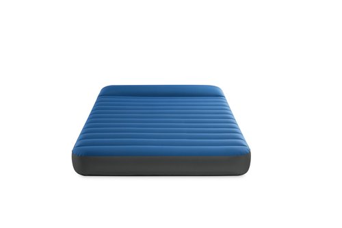 Intex 60412E TruAire Luxury Camping Mattress: Fiber-Tech – Puncture-Resistant Laminate – QuickFill USB Air Pump – 600lb Weight Capacity – Full Size, Blue