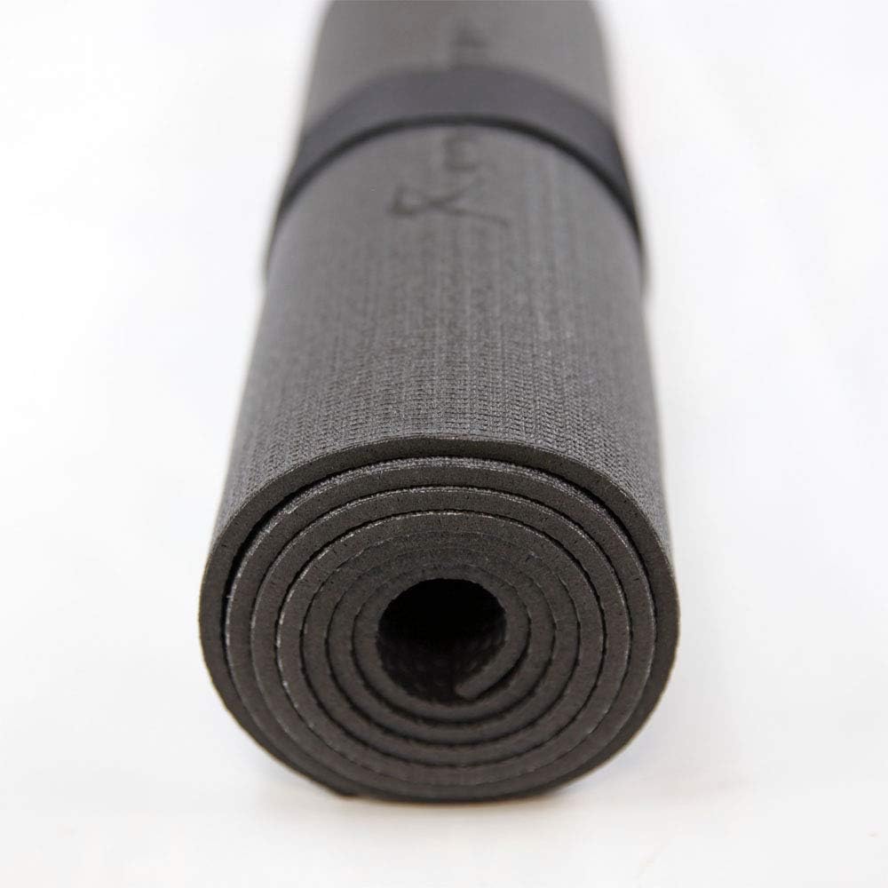 RevTime Large Exercise Mat 6 x 4 feet (72" x 48" x 1/4") 6 mm Thick & High Density Mat for Home Cardio and Yoga Workouts, Durable Gym Floor, Black