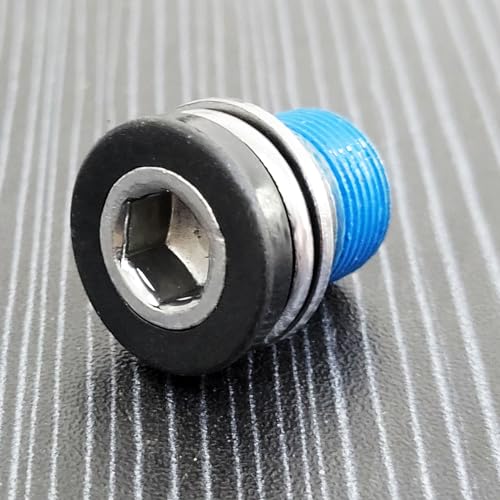 4 Pack Bicycle Crank Arm Bolts M15 for ISIS Drive Compatible with E-Bike