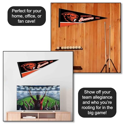Full Size Felt Oregon State Beavers Pennant - 12x30 Inch Wall Banner