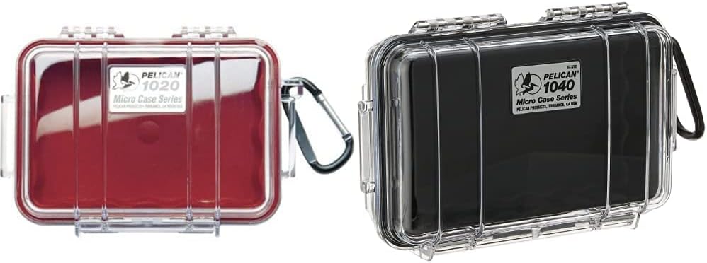 Pelican 1020 Micro Case (Black/Clear)