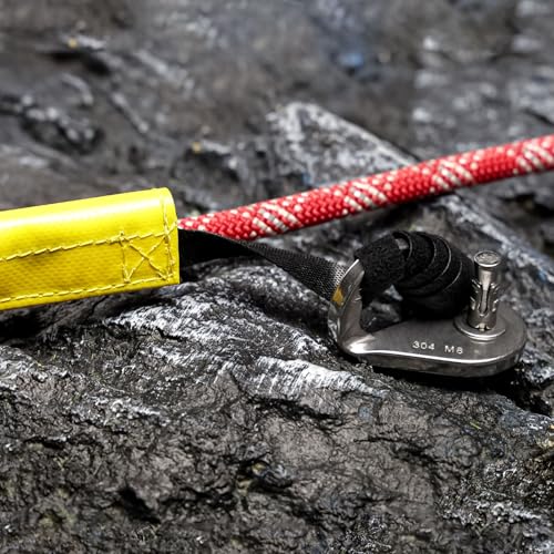 Rope Protector Portable Anti-Wear Durable PVC Velcro Closure Rope Protector Sleeve Lightweight Climbing Rope Protector for Rescue Aerial Work Tree Climbing Rappelling Equipment Arborist Rope Guard
