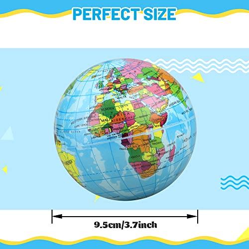 Mini Earth Stress Balls 3 Pack - Foam Globe Sensory Toys for Kids & Adults