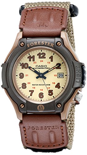 Casio Men's FT500WC Series Analog Watch Brown Leather Strap 100M Water Resistance