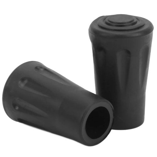 BORDSTRACT Walking Stick Tips, 4pcs Rubber Hiking Pole Tips, 12mm / 0.5in Inner Diameter Trekking Pole Tips Replacement for Hiking Sticks Feet Lost or Worn