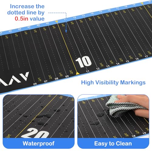53 Inch Waterproof Fish Measuring Board with Tape for Fishing