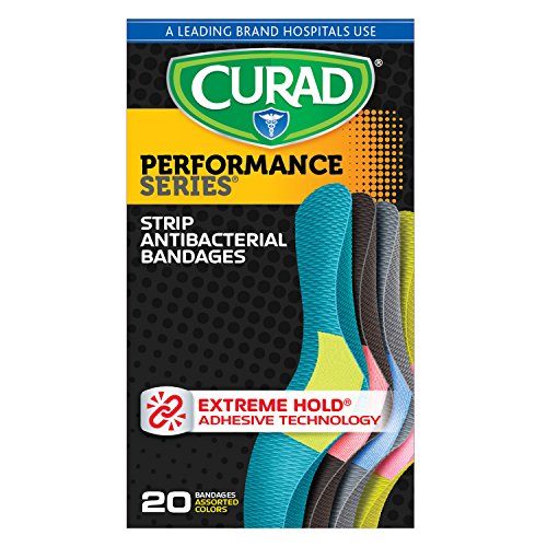 Performance Series Antibacterial Adhesive Bandages - 1 x 3.25 Inch, 20 Count