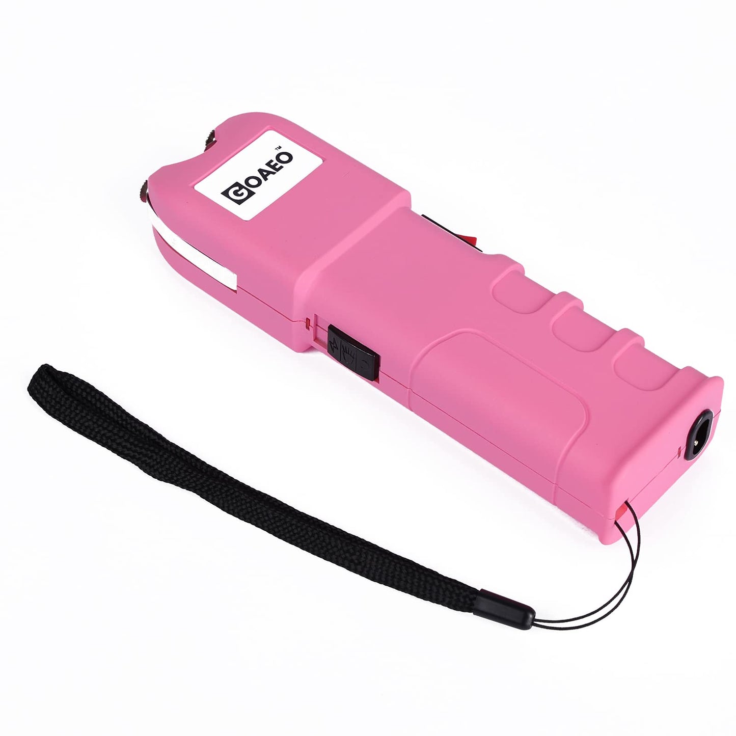 GOAEO Stun Gun - 59 Billion Heavy Duty Stun Gun with LED Flashlight, Includes Wrist Strap and Belt Holster (Pink)