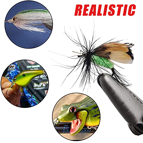 4D / 360pcs Fishing Lure Eyes - Realistic 3D/4D/5D Holographic Epoxy Fish Eyes for Lure Making Kit