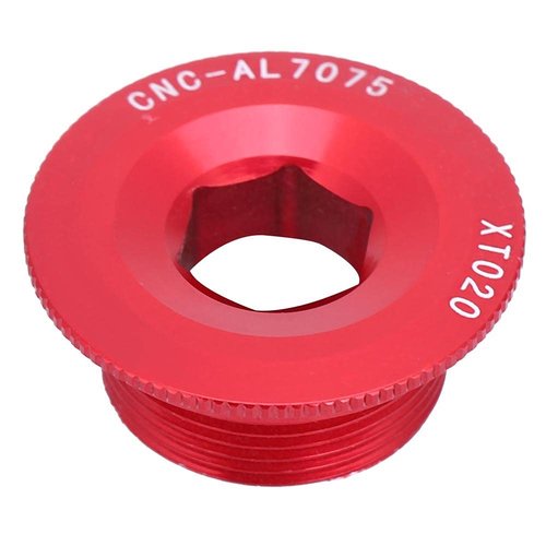 Ymiko 105 Crank end and Spare Parts Bolt dust Covers Gold crankset m20 Bolts 2 Fixing Tension ii preload m582 arm Cycling Screw (Red)