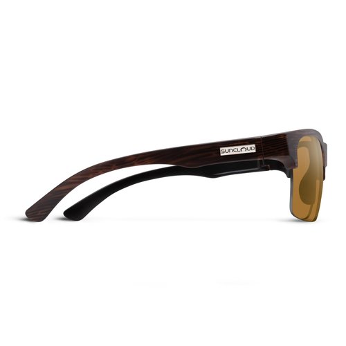 Suncloud Rambler Lite Polarized Sunglasses – 100% UV Protection – Comfortable Fit, Trendy Design – for Men & Women – Matte Burnished Brown + Polarized Brown Lenses