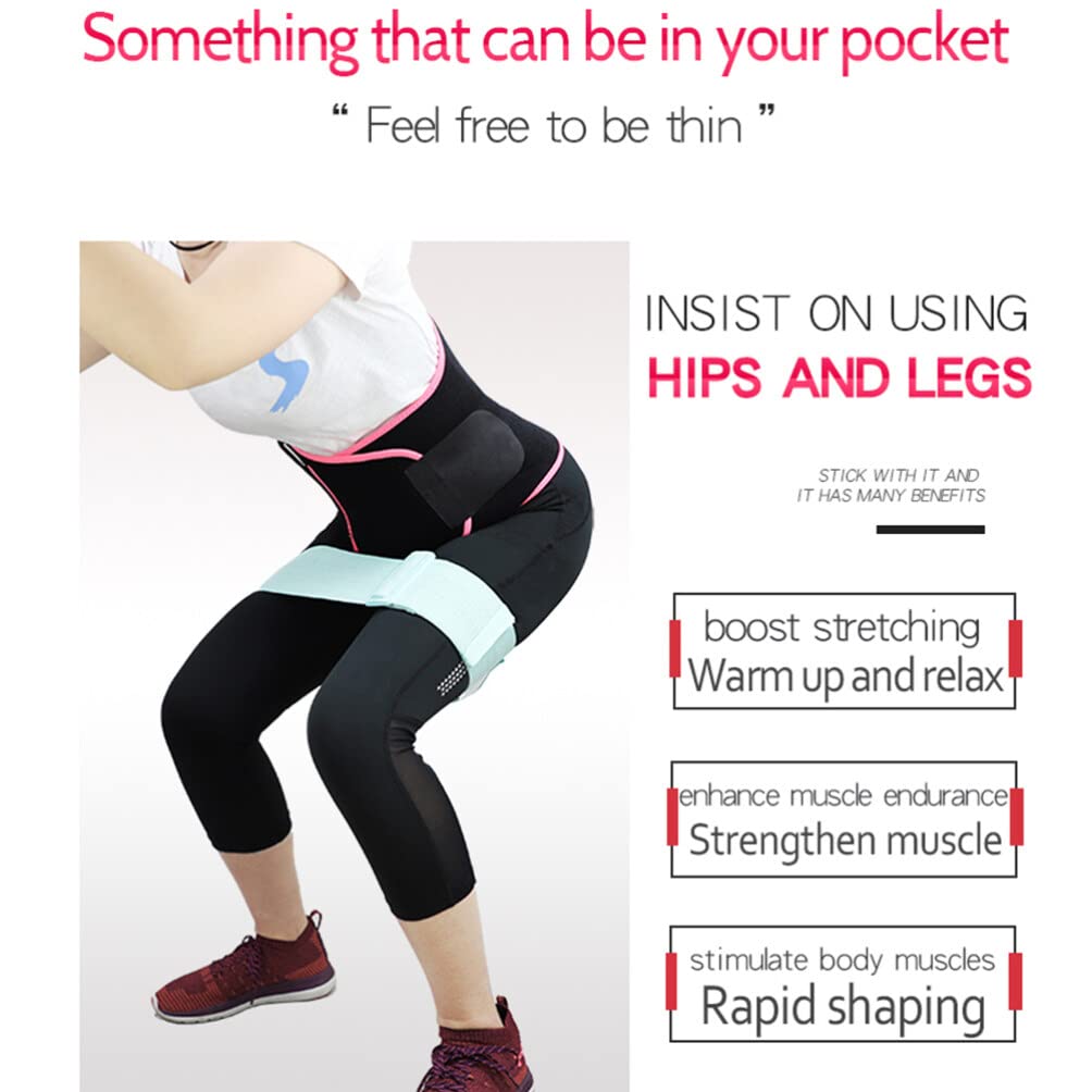 FOMIYES Fitness Straps Band Workout Bands Adjustable Band for Legs and Hip Non- Fabric Exercise Bands for Fitness Squat Workout Green Resistance