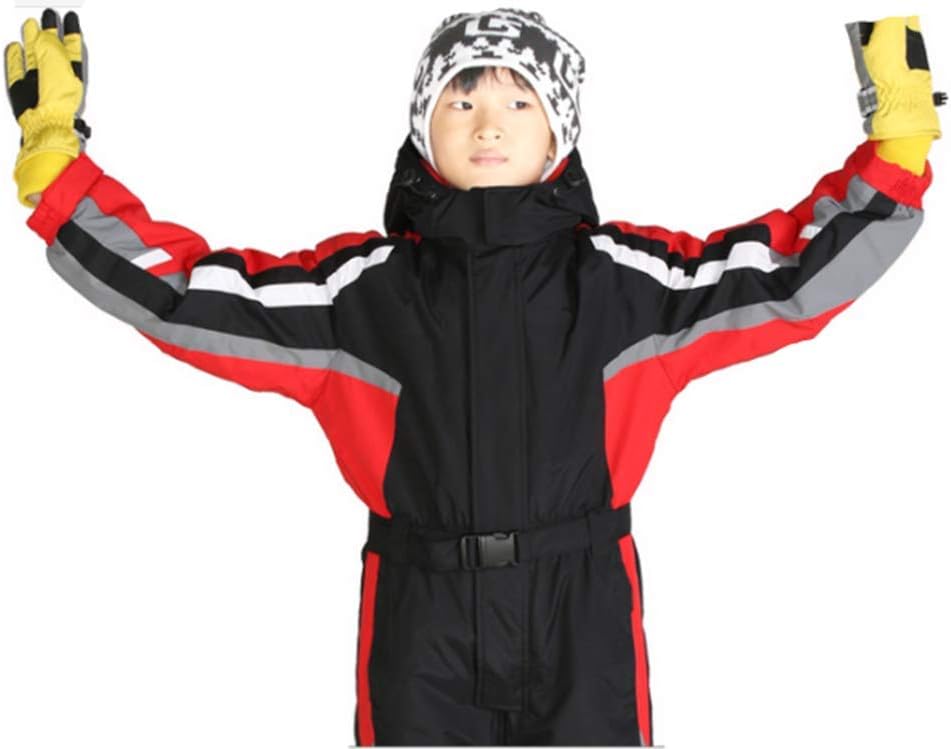 One-Piece Snowsuit Water Resistant Windproof Taslon Reflective for Kids/Boys, Girls