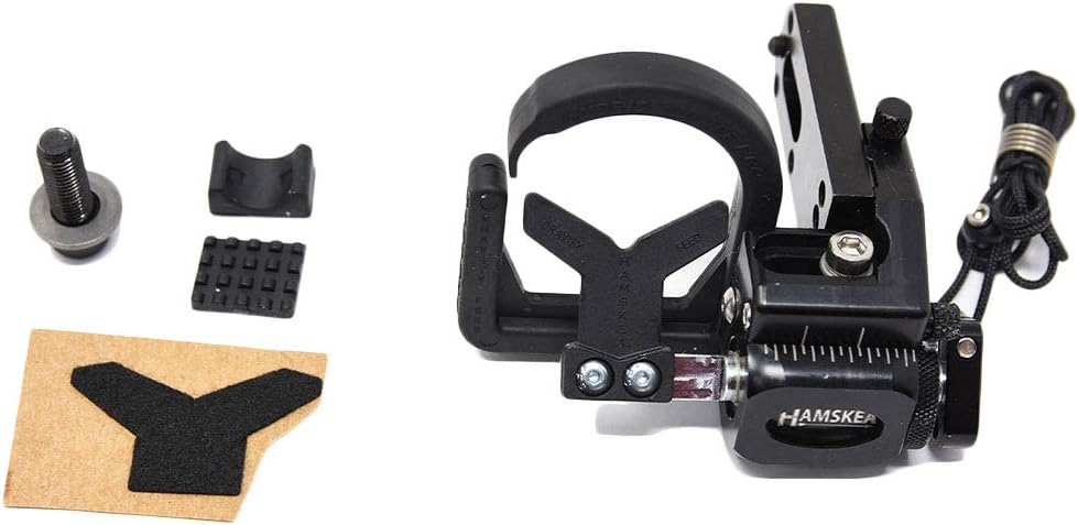 HAMSKEA ARCHERY SOLUTIONS Hybrid Hunter Pro Micro Tune/Drop Away Recurve Compound Arrow Rest for Bowhunting