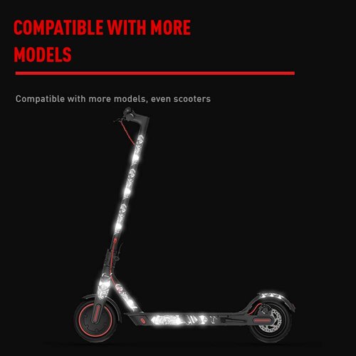 YIWENG Sticker, Reflective Bike Frame Stickers Mountain Bike Scratch Resistant Frame Protector Removable Sticker Road Bicycle Frame Adhesive Guard Cover