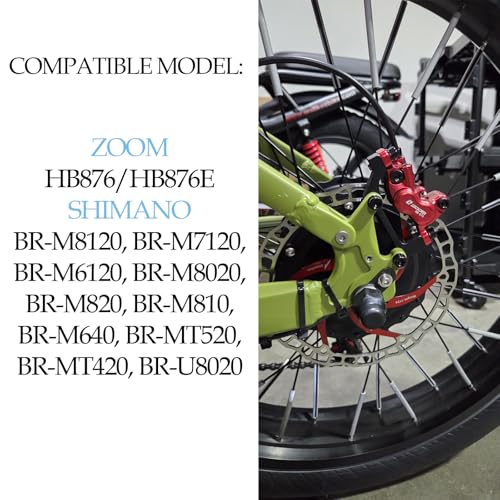 Black 4-Pair Semi-Metallic Brake Pads for Zoom HB-876 / HB-876E & Shimano
