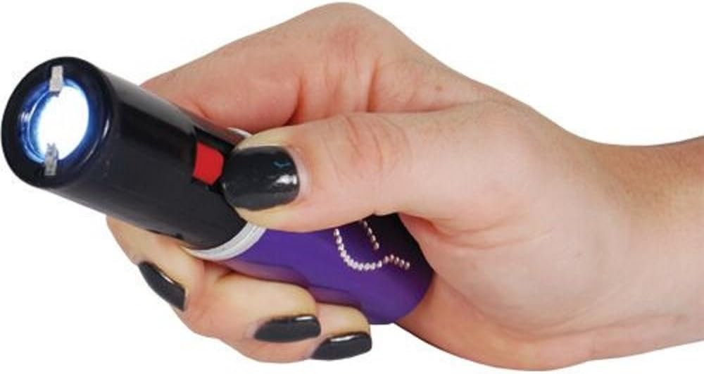 Safety Technology Lipstick 3 Million Volt Stun Gun with Flashlight - Purple