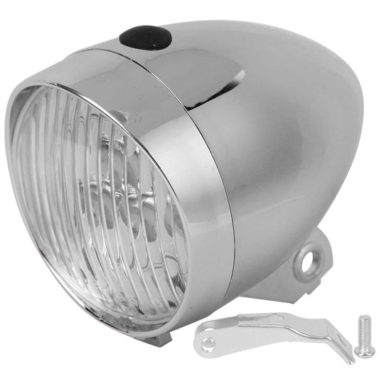 Vintage Bike Headlight, 3 LED Retro Bike Front Light Lamp Bicycle Headlight Cycling Flashlight Headlamp with Bracket