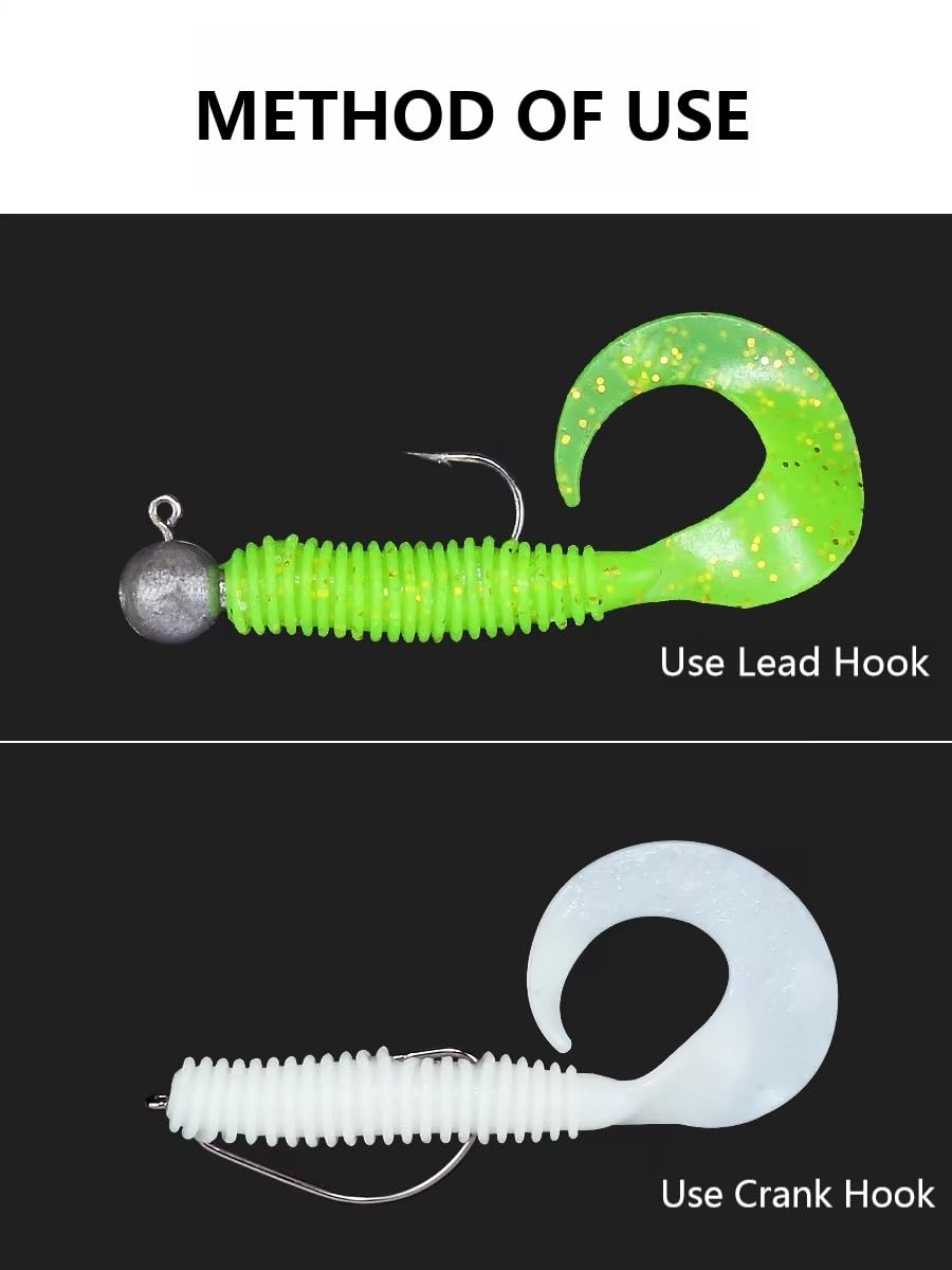Fishing Lures Tackle Bait Kit Set - Comprehensive Fishing Lures Kit for Trout Bass Salmon - Includes Plastic Shrimp, Worm Bait, Spoon, and Crankbait Jigs (38PCS)