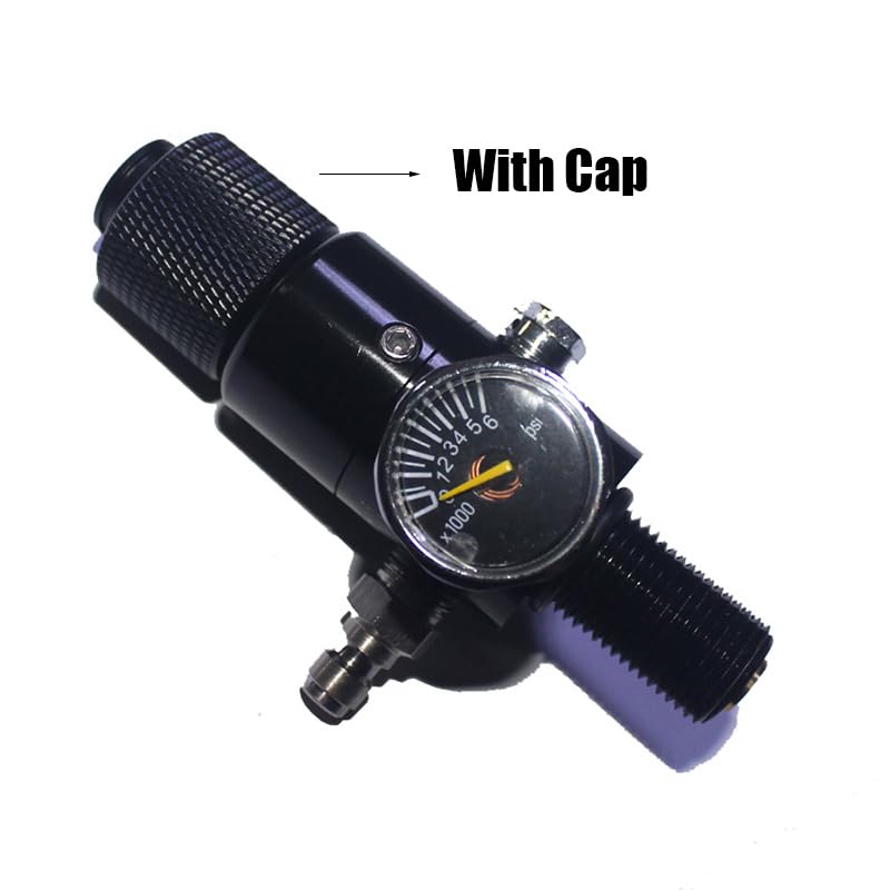 Aopkeo CO2 Compressed Air Tank Regulator Valve 5/8"-18UNF or M18*1.5 Input 4500psi for Paintball Airsoft PCP (1800psi Ouput, 5/8"-18UNF)