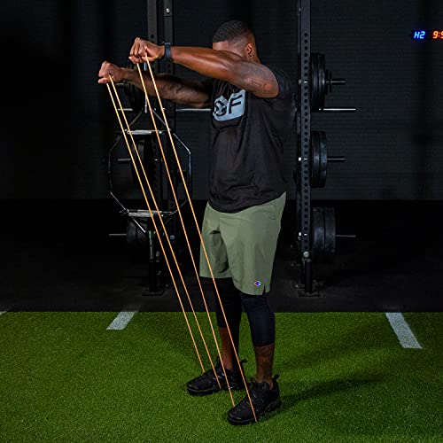 32-Inch Resistance Training Bands - Orange (2-15 lbs) for Under 5'10" Fitness