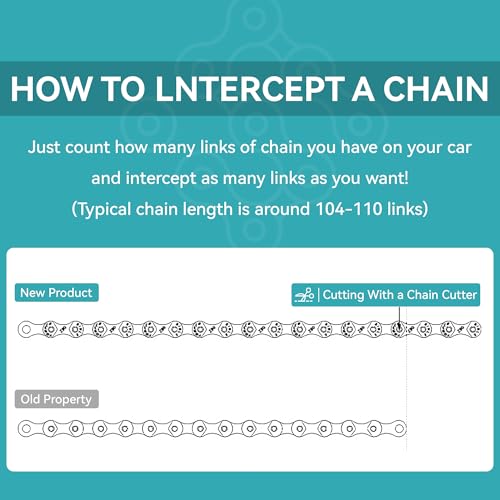 6/7/8 Speed Gold Bike Chain, Bicycle Chain Bike Parts Chain Replacement for Road Mountain Racing Cycling E-Bike MTB BMX (Gold 6/7/8 Speed)