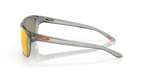 Oakley Men's Oo9448 Sylas Rectangular Sunglasses, Grey Ink/Prizm Ruby, 57 mm