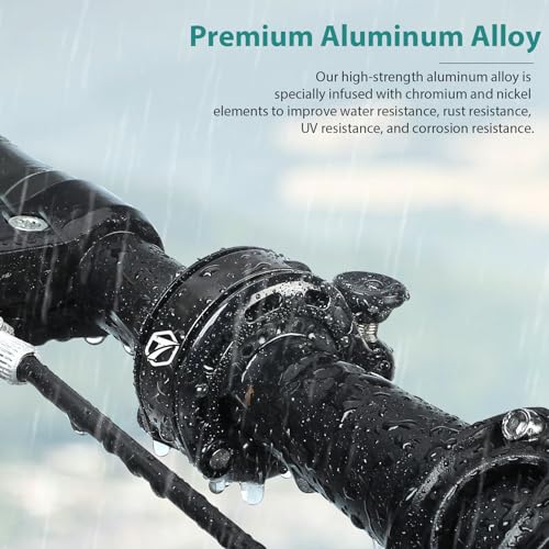 Bike Bell, Aluminum Alloy Bicycle Bells for Adults Kids Max 110 dB, Bike Horn Fit 22.2-31.8 mm Handlebar for Mountain Road Bike Scooter Ebike